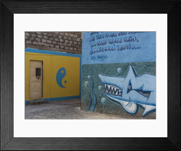 Framed Print : Africa, Cape Verde, Sao Vicente. Mindelo, township of Ribeira Bote Framed Print : Africa, Cape Verde, Sao Vicente. Mindelo, township of Ribeira Bote