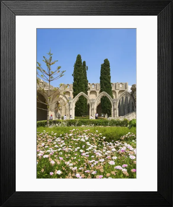 Framed Print : Gothic Monastery in Belapais or Beylerbey, North Cyprus Framed Print : Gothic Monastery in Belapais or Beylerbey, North Cyprus