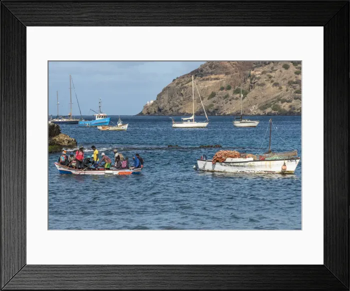 Framed Print : africa, Cape Verde, Santiago. Fishermen of Tarrafal Framed Print : africa, Cape Verde, Santiago. Fishermen of Tarrafal