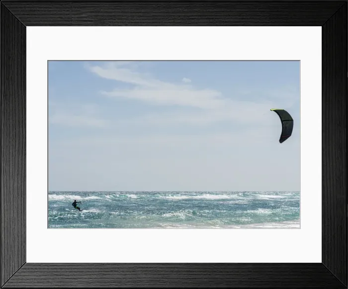 Framed Print : africa, Cape Verde, Sal. Kitesurfer Framed Print : africa, Cape Verde, Sal. Kitesurfer