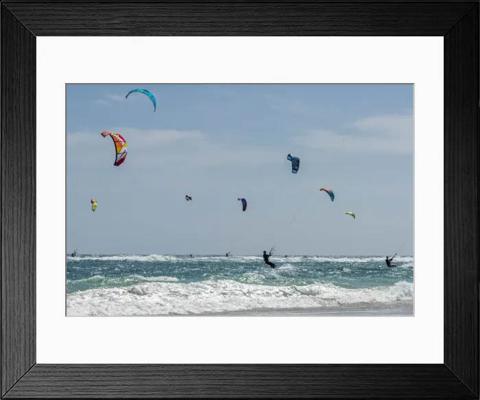 Framed Print : africa, Cape Verde, Sal. Kitesurfing Framed Print : africa, Cape Verde, Sal. Kitesurfing