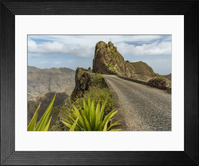 Framed Print : Africa, Cape Verde, Santo Antao. The old panoramic road Framed Print : Africa, Cape Verde, Santo Antao. The old panoramic road
