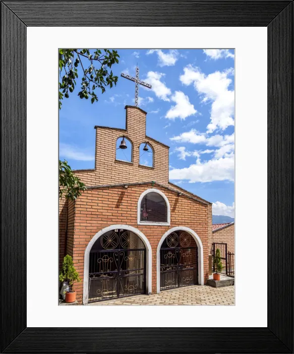 Framed Print : Church in El Barrio Pablo Escobar, Medellin, Antioquia Department, Colombia Framed Print : Church in El Barrio Pablo Escobar, Medellin, Antioquia Department, Colombia