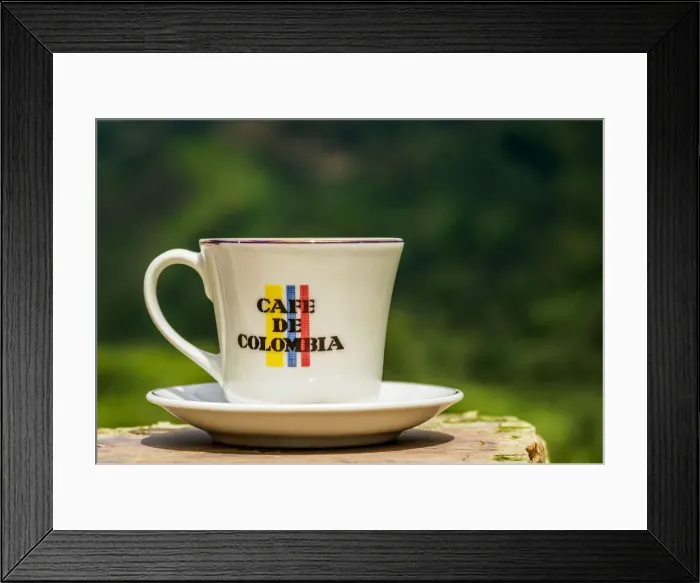 Framed Print : Cup of Coffee, El Ocaso Farm, Salento, Quindio Department, Colombia Framed Print : Cup of Coffee, El Ocaso Farm, Salento, Quindio Department, Colombia