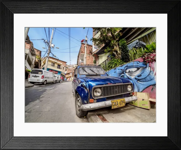 Framed Print : Comuna 13, Medellin, Antioquia Department, Colombia