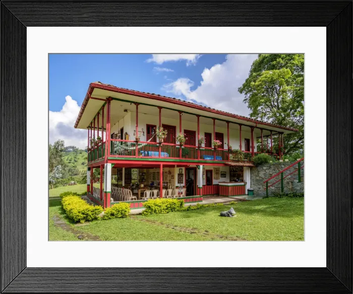 Framed Print : El Ocaso Farm, Salento, Quindio Department, Colombia Framed Print : El Ocaso Farm, Salento, Quindio Department, Colombia
