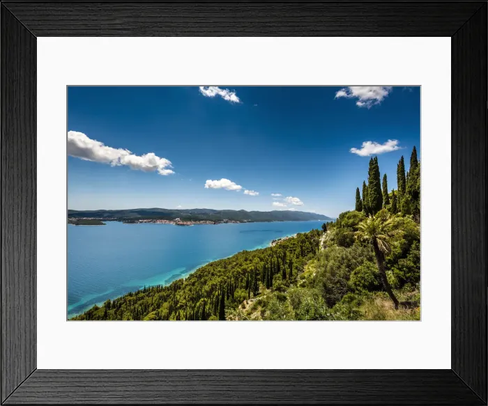 Framed Print : Blick vom Kloster, Podgorje, Peljesac Halbinsel, Dubrovnik, Adria, Dalmatien, Kroatien Framed Print : Blick vom Kloster, Podgorje, Peljesac Halbinsel, Dubrovnik, Adria, Dalmatien, Kroatien