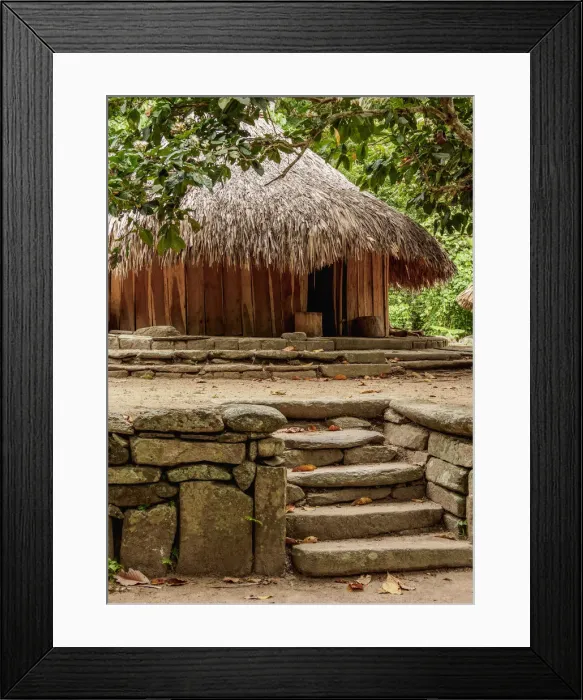 Framed Print : Kogi Hut, Pueblito Chairama, Tayrona National Natural Park, Magdalena Department Framed Print : Kogi Hut, Pueblito Chairama, Tayrona National Natural Park, Magdalena Department