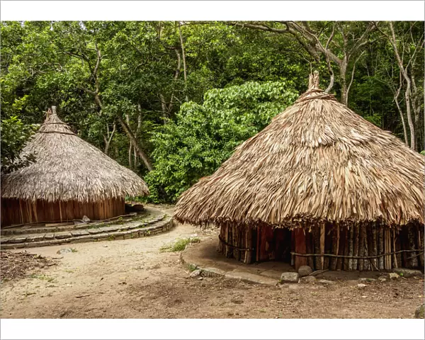 Kogi Huts, Pueblito Chairama, Tayrona National Natural Park, Magdalena Department