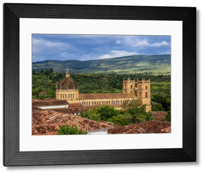 Framed Print : La Inmaculada Concepcion Cathedral, elevated view, Barichara, Santander Department Framed Print : La Inmaculada Concepcion Cathedral, elevated view, Barichara, Santander Department