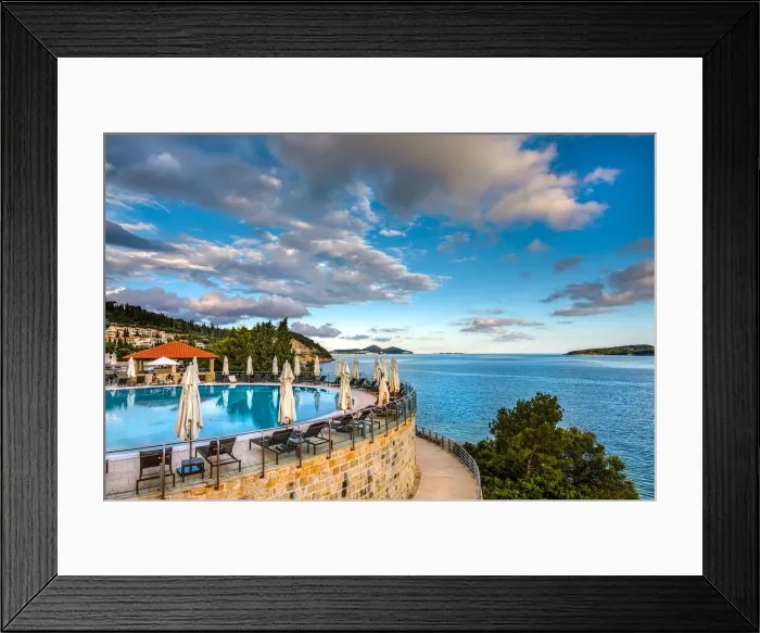 Framed Print : Pool, Hotel Radisson Blue, Dubrovnik, Dalmatia, Croatia Framed Print : Pool, Hotel Radisson Blue, Dubrovnik, Dalmatia, Croatia