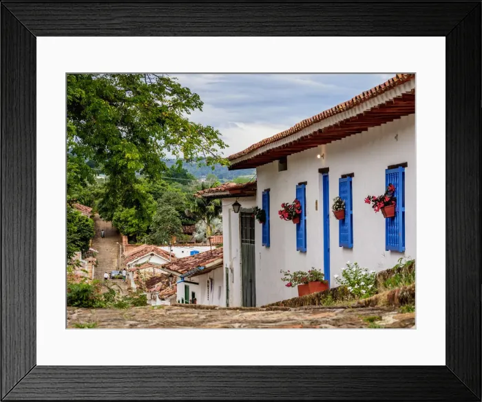Framed Print : Street of Barichara, Santander Department, Colombia Framed Print : Street of Barichara, Santander Department, Colombia