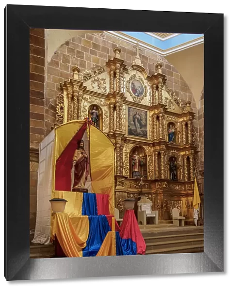 La Inmaculada Concepcion Cathedral, interior, Barichara, Santander Department, Colombia