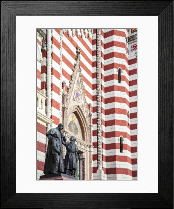 Framed Print : South America, Colombia, Bogota, outside of the church of Carmen (Santuario Nacional Framed Print : South America, Colombia, Bogota, outside of the church of Carmen (Santuario Nacional