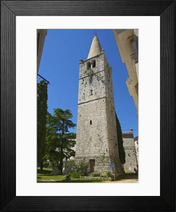 Framed Print : Steeple, Old Town of Bale, Istria, Croatia Framed Print : Steeple, Old Town of Bale, Istria, Croatia