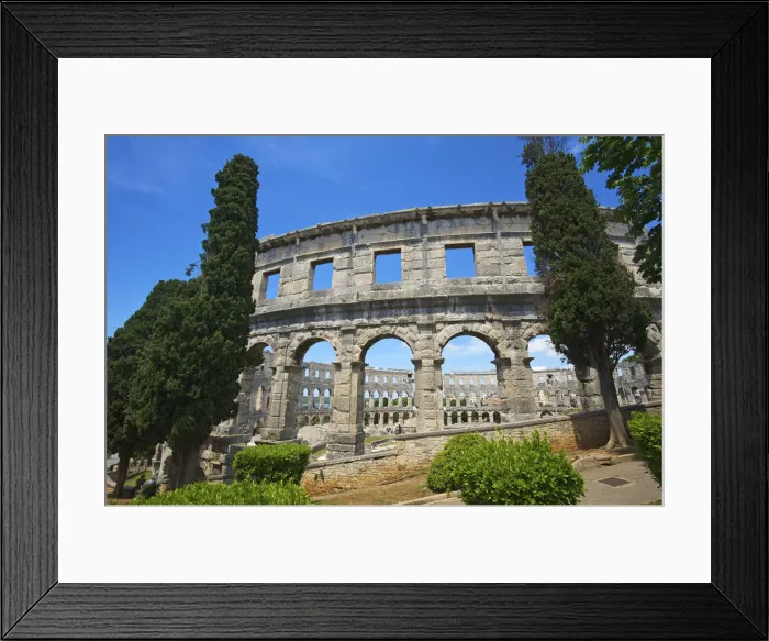 Framed Print : Amphitheater in Pula, Istria, Croatia Framed Print : Amphitheater in Pula, Istria, Croatia