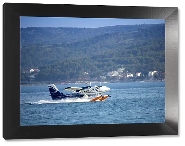 Europe, Balkans, Croatia, Korcula, European Coastal Airlines seaplane which flies