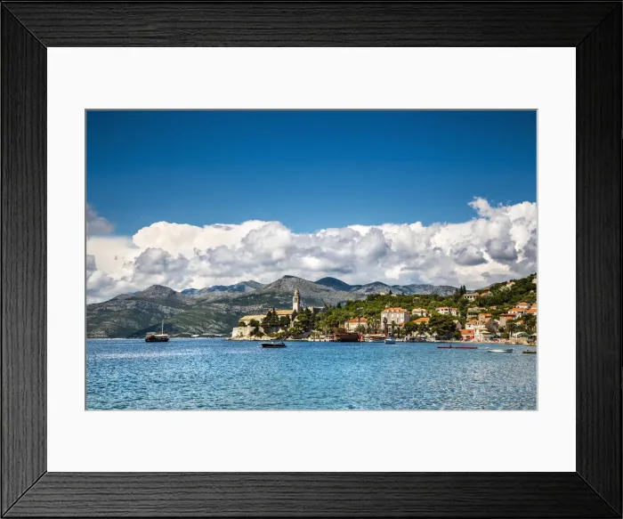Framed Print : Lopud Island, Elaphiten Islands, Dubrovnik, Dalmatia, Croatia