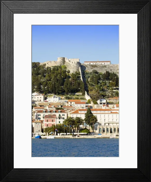 Framed Print : Europe, Balkans, Croatia, Hvar, Hvar town, view of the UNESCO World heritage listed Framed Print : Europe, Balkans, Croatia, Hvar, Hvar town, view of the UNESCO World heritage listed