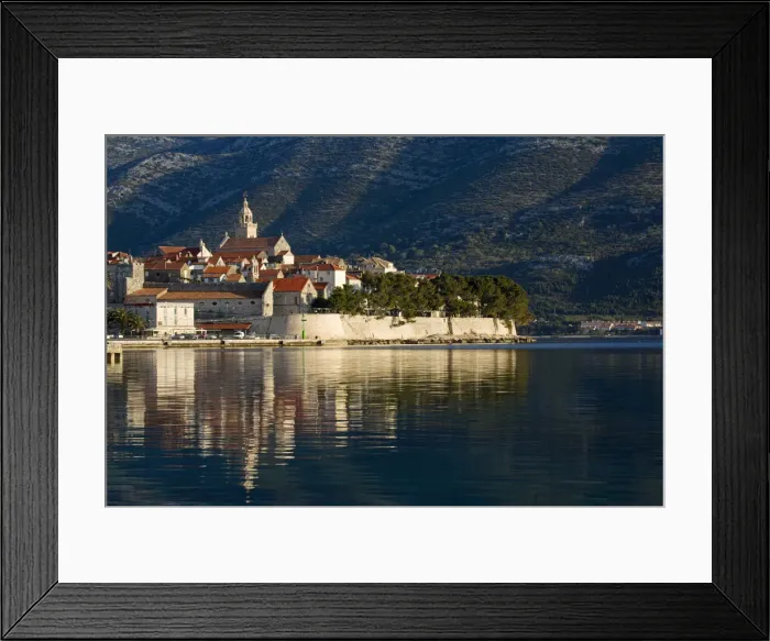 Framed Print : Europe, Balkans, Croatia, Korcula, Korcula town Framed Print : Europe, Balkans, Croatia, Korcula, Korcula town