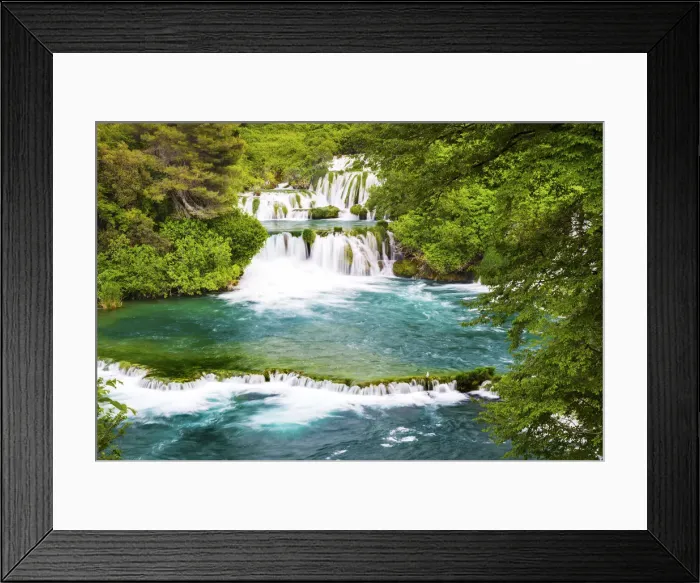 Framed Print : Croatia, Dalmatia, Sibenik, Krka, Krka National Park, Skradinski Buk waterfalls Framed Print : Croatia, Dalmatia, Sibenik, Krka, Krka National Park, Skradinski Buk waterfalls