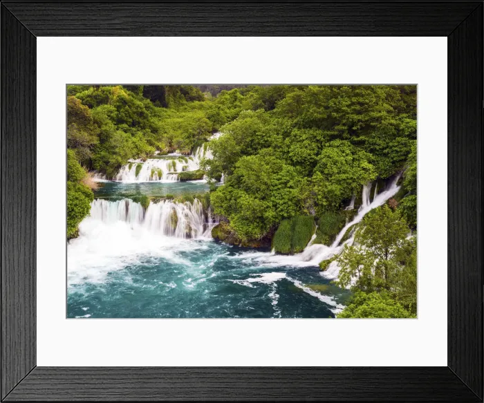 Framed Print : Croatia, Dalmatia, Sibenik, Krka, Krka National Park, Skradinski Buk waterfalls Framed Print : Croatia, Dalmatia, Sibenik, Krka, Krka National Park, Skradinski Buk waterfalls
