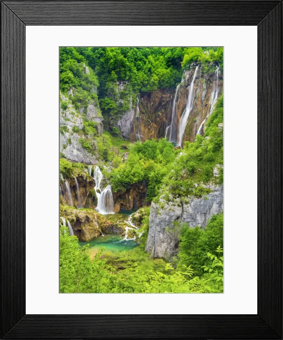Framed Print : Croatia, Dalmatia, Karlovac, Plitvice, Plitvice national park, Lower lakes Framed Print : Croatia, Dalmatia, Karlovac, Plitvice, Plitvice national park, Lower lakes