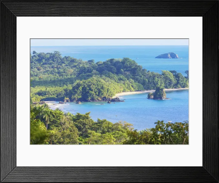 Framed Print : Manuel Antonio National Park, high angle view, Costa Rica Framed Print : Manuel Antonio National Park, high angle view, Costa Rica