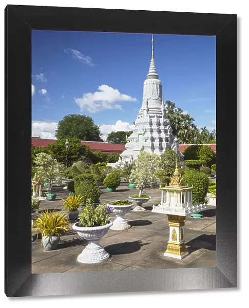 Stupa at Silver Pagoda inside Royal Palace complex, Phnom Penh, Cambodia