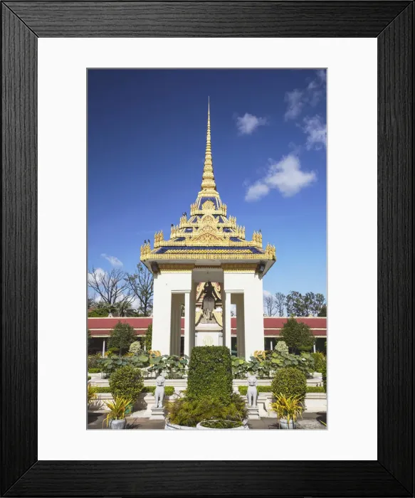 Framed Print : Stupa at Silver Pagoda inside Royal Palace complex, Phnom Penh, Cambodia Framed Print : Stupa at Silver Pagoda inside Royal Palace complex, Phnom Penh, Cambodia