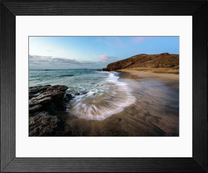 Framed Print : Los Papayao beach at sunrise, Lanzarote, Canary island, Spain Framed Print : Los Papayao beach at sunrise, Lanzarote, Canary island, Spain