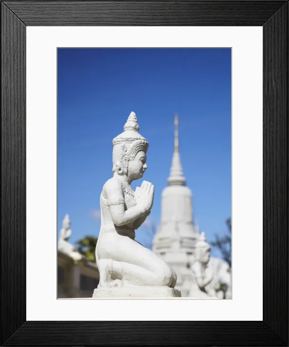 Framed Print : Statue at Silver Pagoda inside Royal Palace complex, Phnom Penh, Cambodia Framed Print : Statue at Silver Pagoda inside Royal Palace complex, Phnom Penh, Cambodia