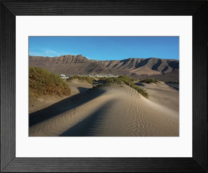 Framed Print : Dunes at Famara, Lanzarote, Canary island, Spain Framed Print : Dunes at Famara, Lanzarote, Canary island, Spain
