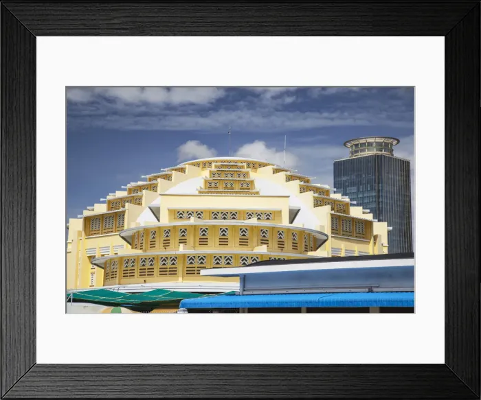 Framed Print : Art Deco architecture of Central Market, Phnom Penh, Cambodia Framed Print : Art Deco architecture of Central Market, Phnom Penh, Cambodia
