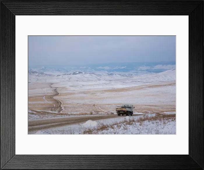 Framed Print : A road in Olhon island, lake Baikal, Irkutsk region, Siberia, Russia Framed Print : A road in Olhon island, lake Baikal, Irkutsk region, Siberia, Russia