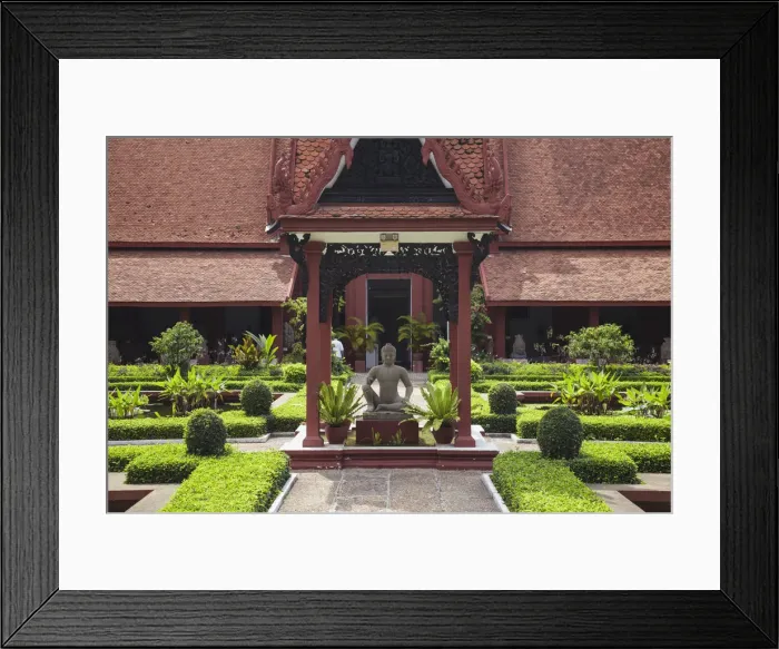 Framed Print : Courtyard of National Museum, Phnom Penh, Cambodia Framed Print : Courtyard of National Museum, Phnom Penh, Cambodia