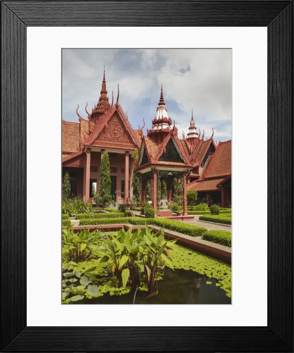 Framed Print : Courtyard at National Museum, Phnom Penh, Cambodia Framed Print : Courtyard at National Museum, Phnom Penh, Cambodia