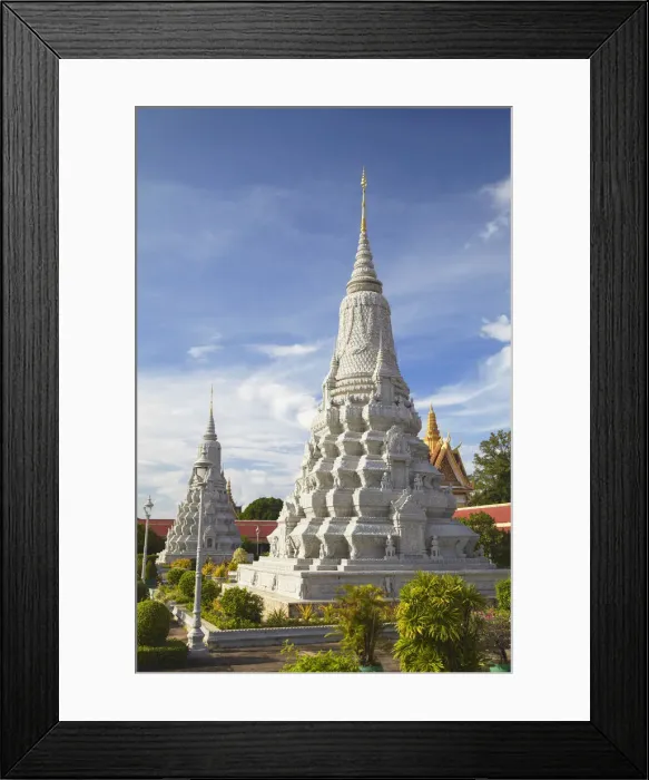Framed Print : Stupas at Silver Pagoda in Royal Palace, Phnom Penh, Cambodia Framed Print : Stupas at Silver Pagoda in Royal Palace, Phnom Penh, Cambodia