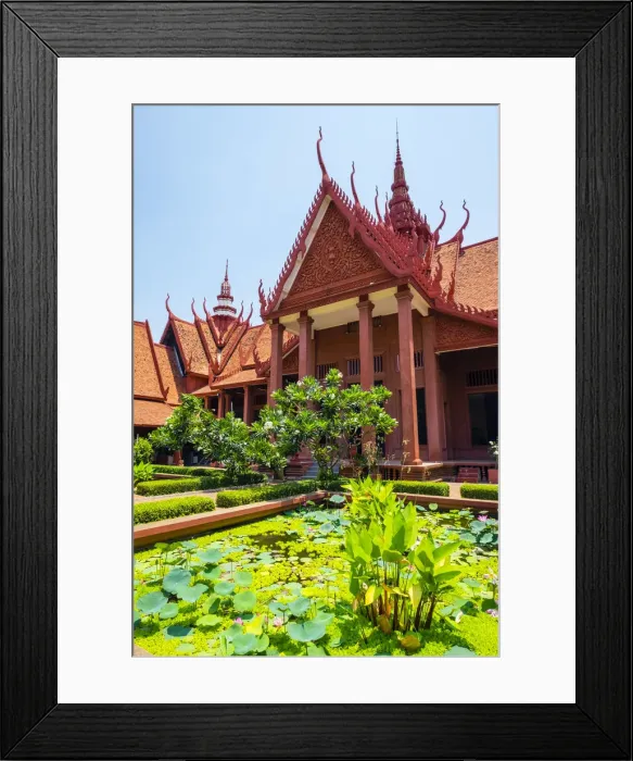 Framed Print : Central courtyard of National Museum of Cambodia, Phnom Penh, Cambodia Framed Print : Central courtyard of National Museum of Cambodia, Phnom Penh, Cambodia