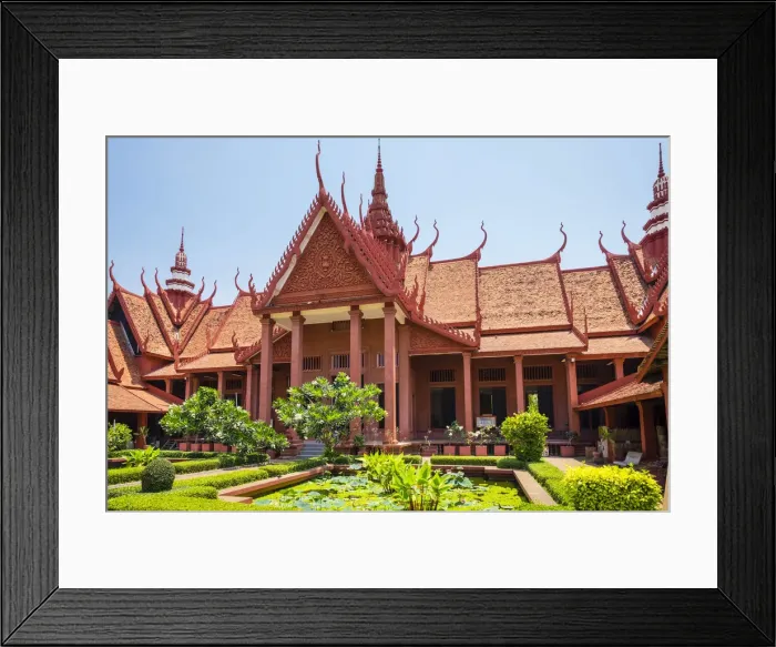 Framed Print : Central courtyard of National Museum of Cambodia, Phnom Penh, Cambodia Framed Print : Central courtyard of National Museum of Cambodia, Phnom Penh, Cambodia
