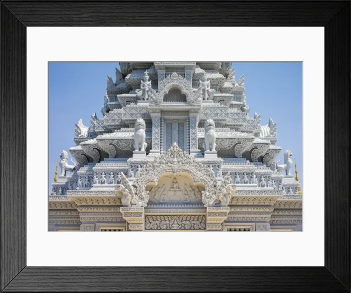 Framed Print : Ornate stupa at Phnom Oudong, Kandal Province, Cambodia Framed Print : Ornate stupa at Phnom Oudong, Kandal Province, Cambodia