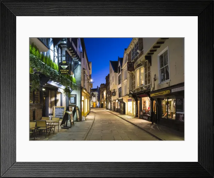 Framed Print : United Kingdom, England, North Yorkshire, York. The Punch Bowl pub on historic Stonegate Framed Print : United Kingdom, England, North Yorkshire, York. The Punch Bowl pub on historic Stonegate