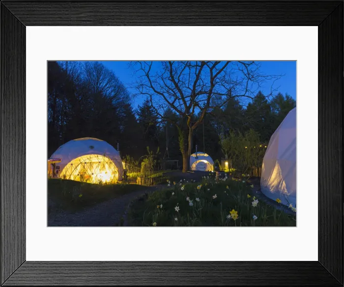 Framed Print : United Kingdom, England, Gloucestershire, Coleford. Glamping at the Dome Garden Framed Print : United Kingdom, England, Gloucestershire, Coleford. Glamping at the Dome Garden