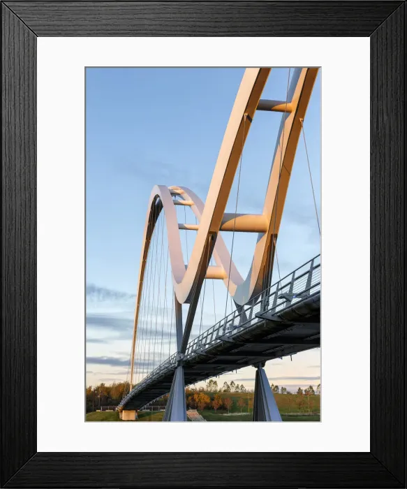 Framed Print : Europe, United Kingdom, England, Stock On Tees, Infinity Bridge Framed Print : Europe, United Kingdom, England, Stock On Tees, Infinity Bridge