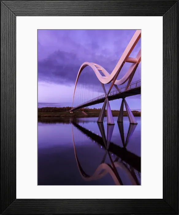 Framed Print : Europe, United Kingdom, England, Stock On Tees, Infinity Bridge Framed Print : Europe, United Kingdom, England, Stock On Tees, Infinity Bridge