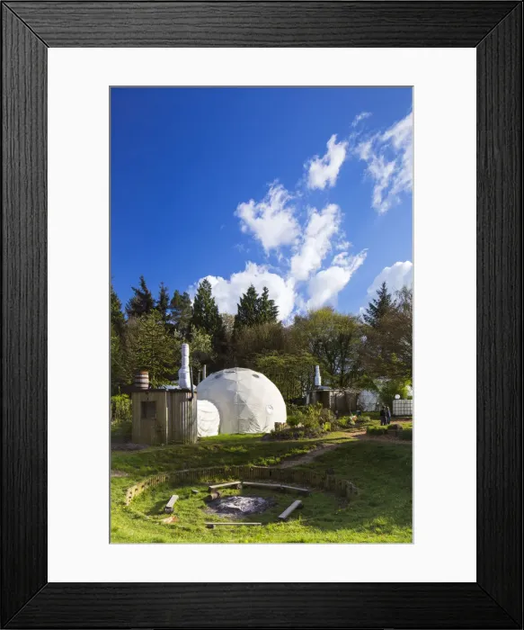 Framed Print : United Kingdom, England, Gloucestershire, Coleford. Glamping at the Dome Garden Framed Print : United Kingdom, England, Gloucestershire, Coleford. Glamping at the Dome Garden