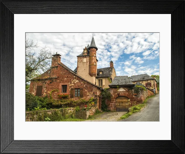Framed Print : Collonges-la-Rouge, village built entirely of the red sandstone, Limousin, France Framed Print : Collonges-la-Rouge, village built entirely of the red sandstone, Limousin, France