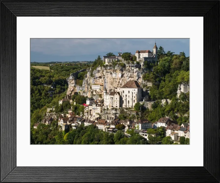 Framed Print : Medieval town Rocamadour, Midi-Pyrenees, France Framed Print : Medieval town Rocamadour, Midi-Pyrenees, France