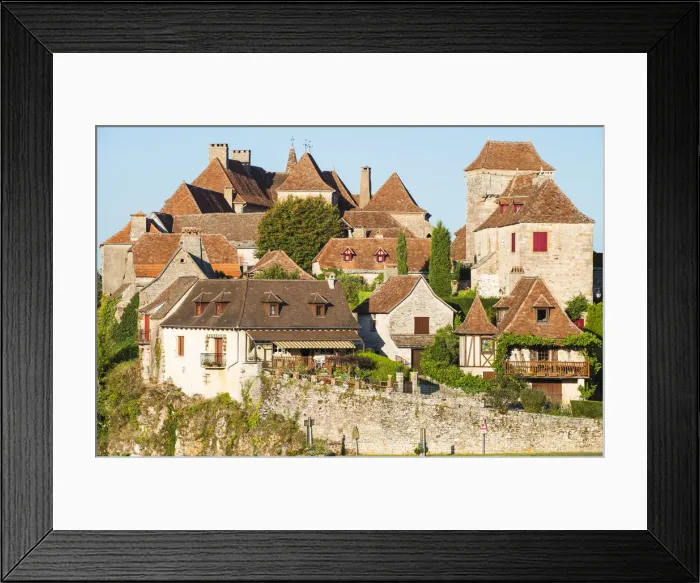 Framed Print : A medieval village of Loubressac, one of the most beautiful villages of France, Lot, Midi-Pyrenees, France Framed Print : A medieval village of Loubressac, one of the most beautiful villages of France, Lot, Midi-Pyrenees, France