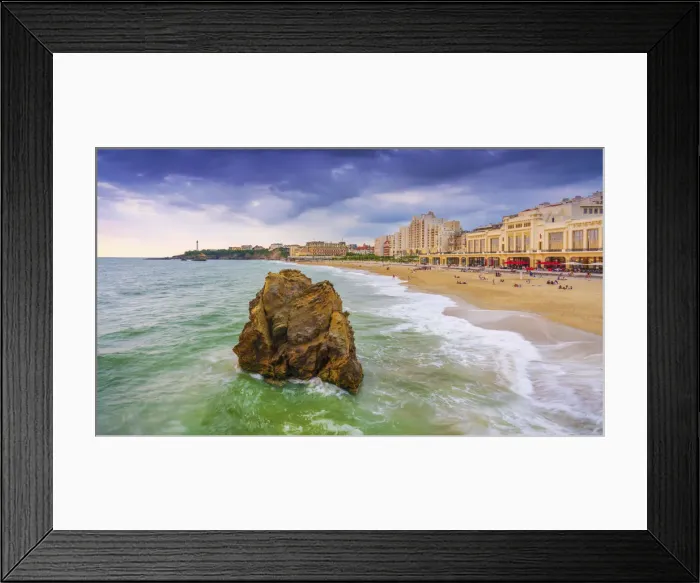 Framed Print : France, Aquitaine, Pyrenees Atlantiques, Biarritz